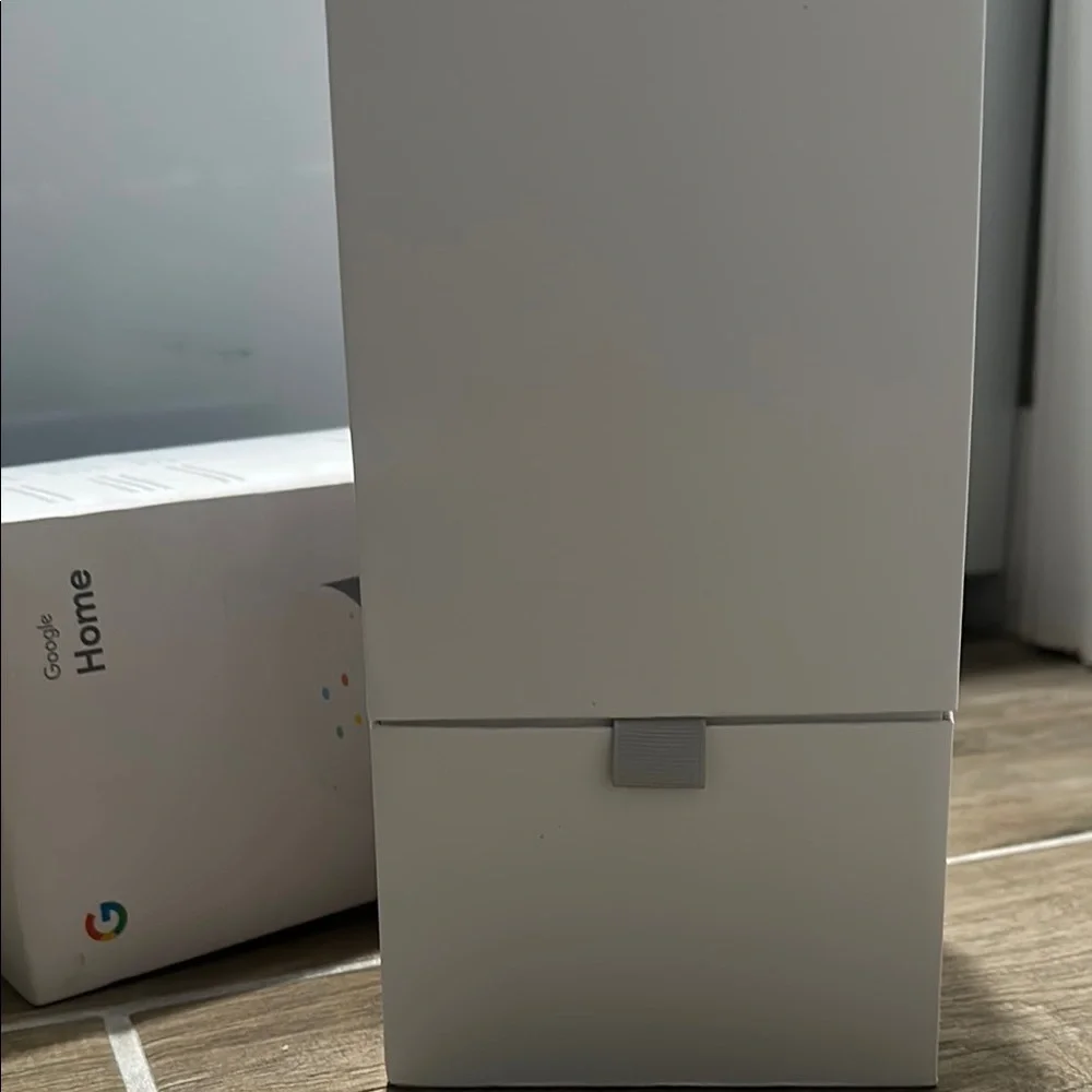 Google Home Voice Assistant in White and Gray
